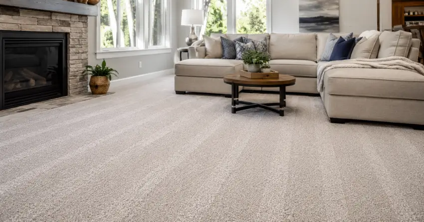 dry carpet results after Steam Carpet Cleaning Edmonton service